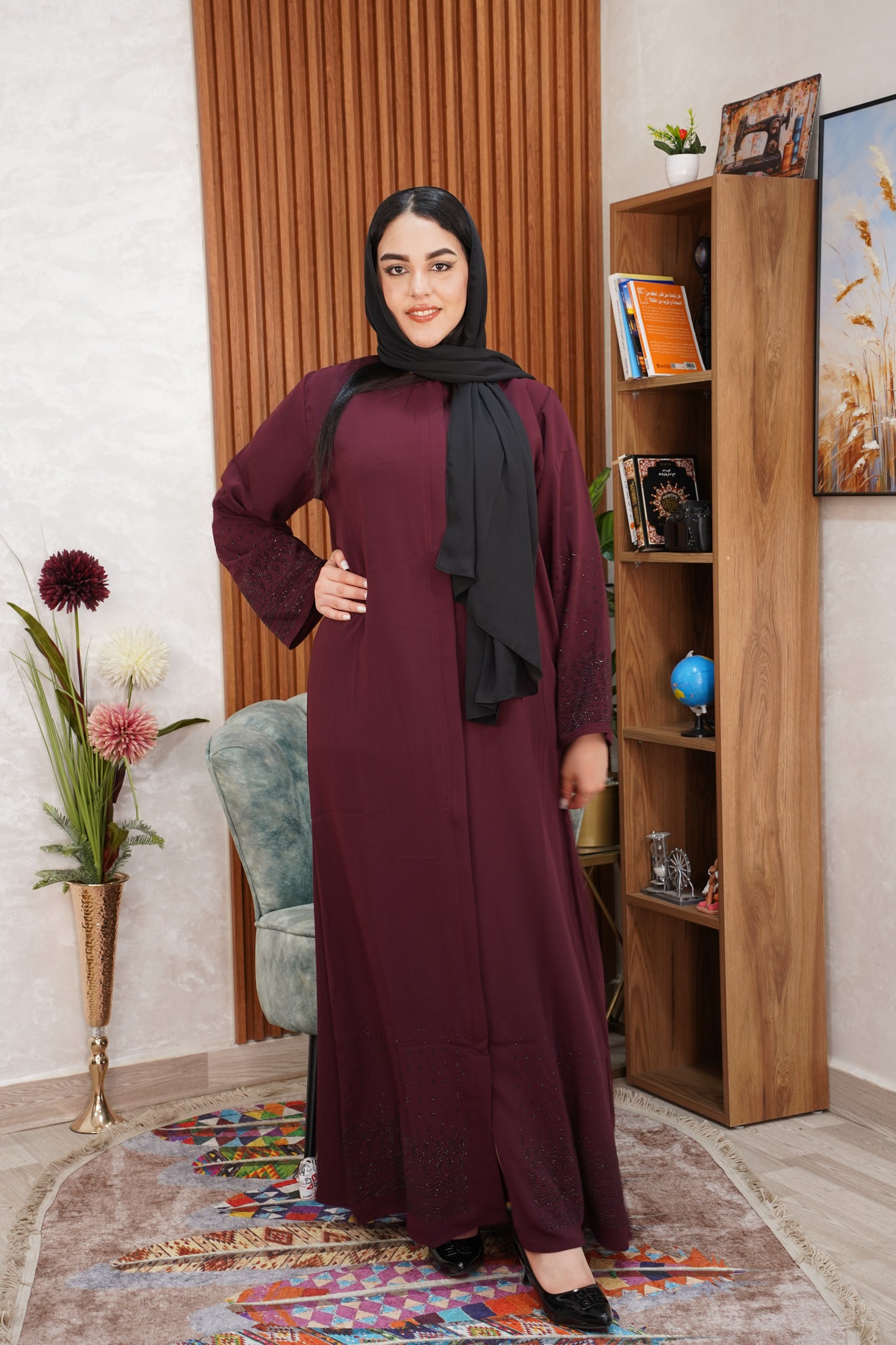 عباية إماراتية ستراس بالفولار